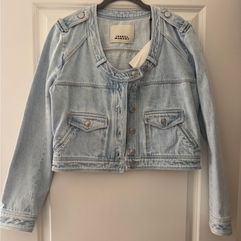 Isabel Marant Light Blue Denim Jacket Valene